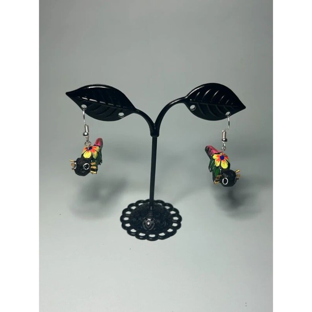 Handmade Alebrije Animal Earrings – Colorful Mexican Folk Art Jewelry